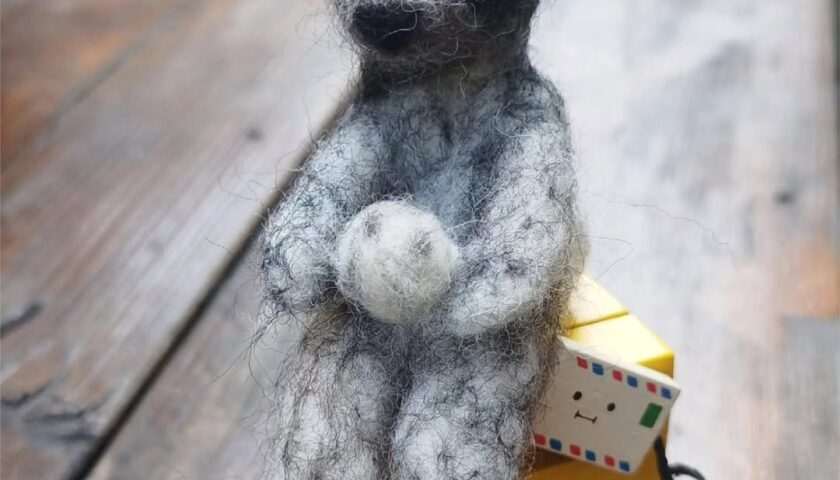保護犬ふぅちゃん毛フェルト第二弾